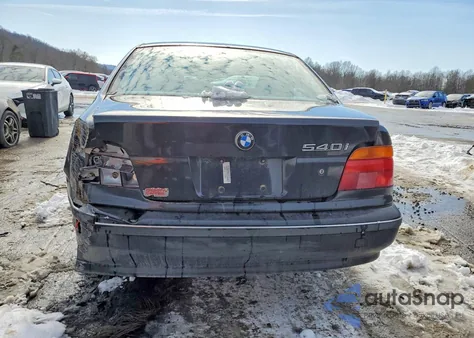 1997 BMW 540 I Automatic z USA, uszkodzony, nr VIN WBADE6321VBW55893